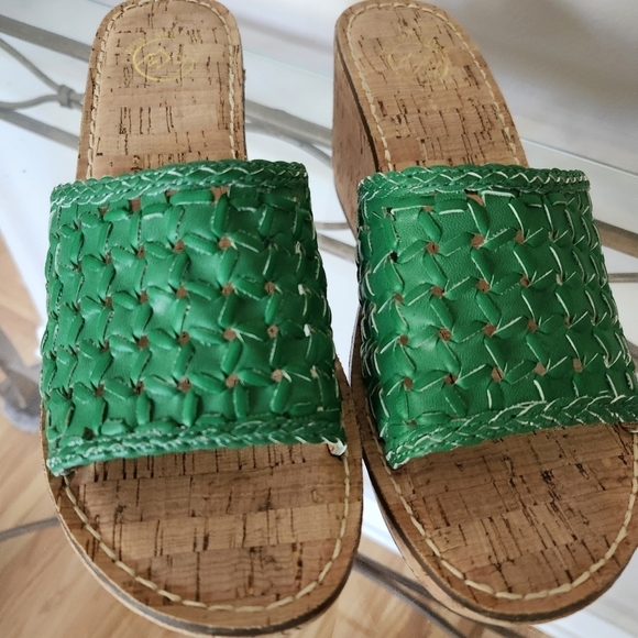 WHITE MOUNTAIN Platform Cork Sandals Size 9M - Picture 1 of 8